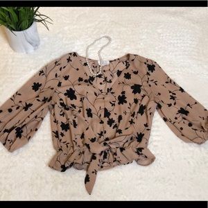 floral blouse top